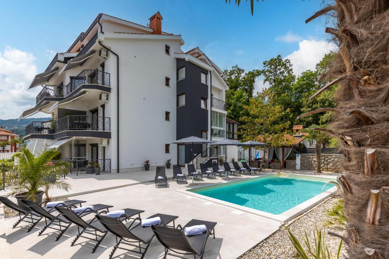 Villa Adriatic, Apartment Chiara With Sea View And Heated Swimming Pool, Free Private Parking, Icici Exterior foto