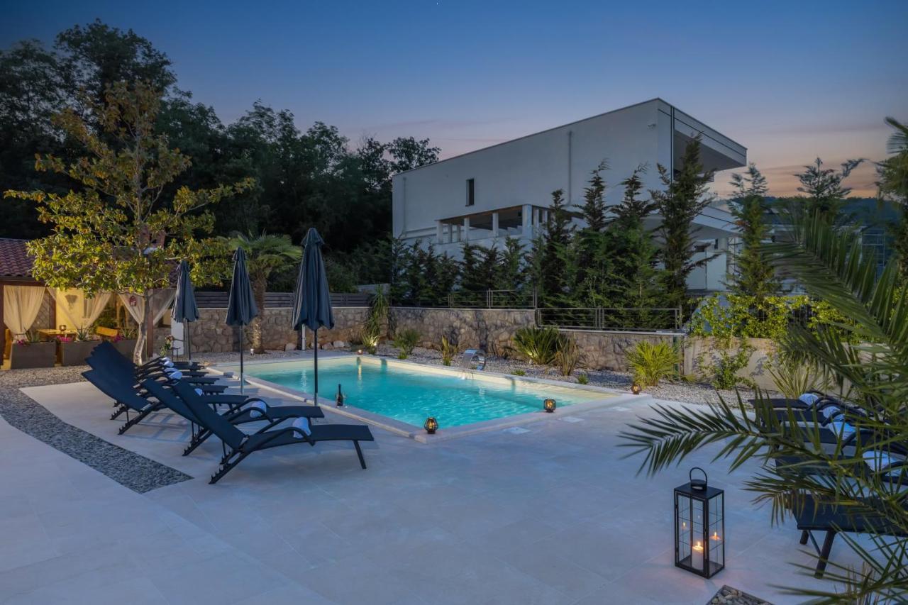 Villa Adriatic, Apartment Chiara With Sea View And Heated Swimming Pool, Free Private Parking, Icici Exterior foto