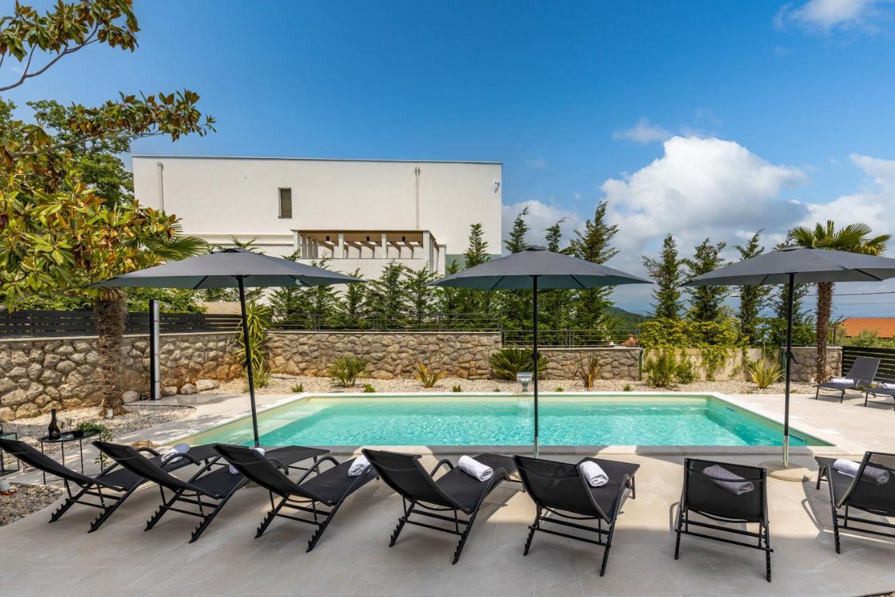 Villa Adriatic, Apartment Chiara With Sea View And Heated Swimming Pool, Free Private Parking, Icici Exterior foto