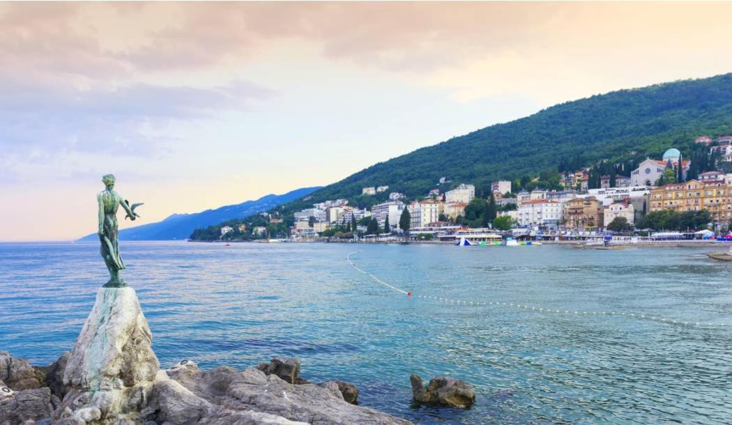 Villa Adriatic, Apartment Chiara With Sea View And Heated Swimming Pool, Free Private Parking, Icici Exterior foto
